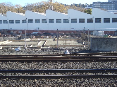 Foundations are laid, for the Tower,  Main Hall and Side Hall - 05/05/07.