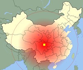 China Earthquake map