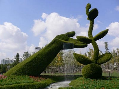 A display at the Beijing Botanical Garden.