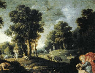 Artist's impression of the Garden of Eden