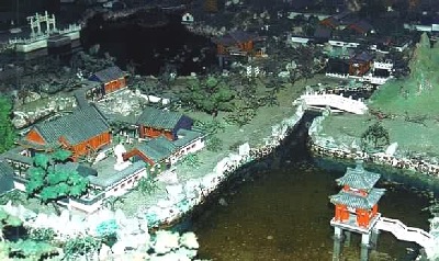 Model Layout of Grand View Gardens, Beijing; for the movie set of " A Dream of Red Mansion."