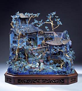 Miniature Chinese garden landscape