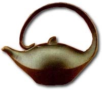 Elegant Chinese tea pot.